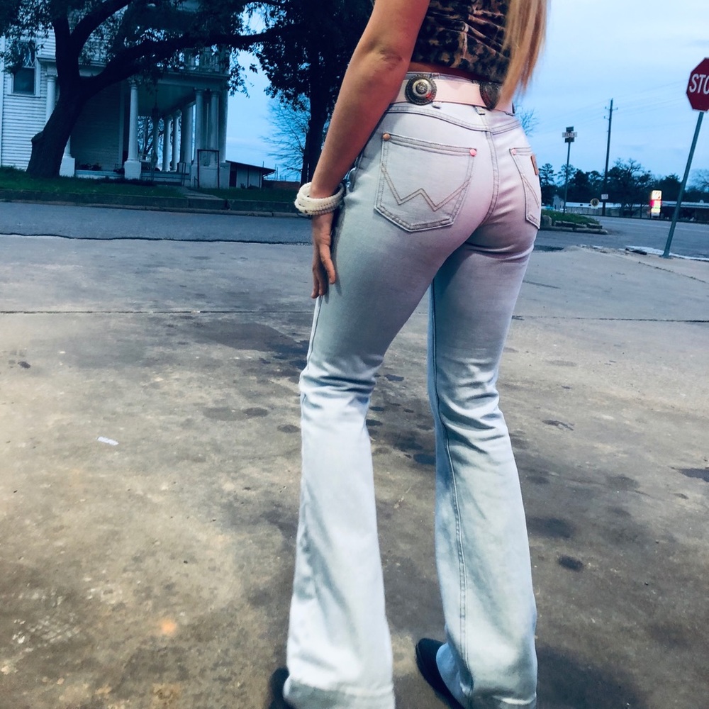 Wore them once to a concert. W R A N G L E R